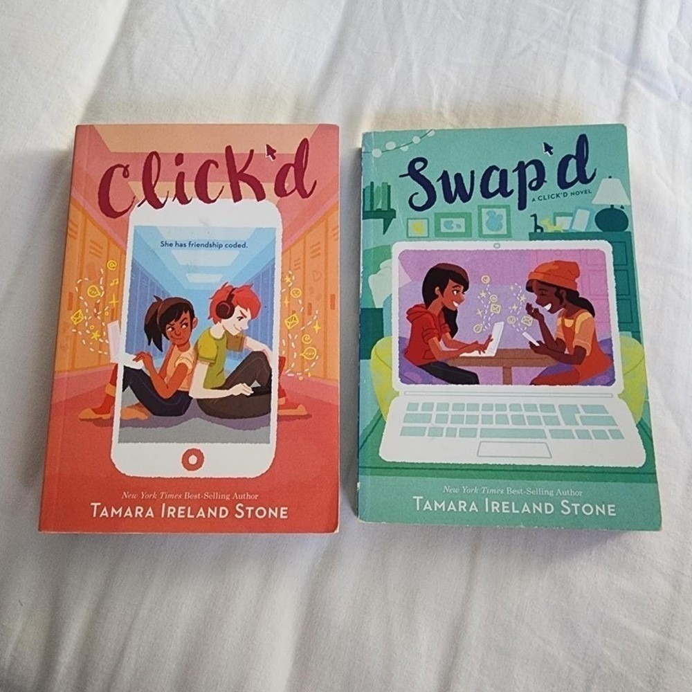 Disney Hyperion Click'd & Swap'd Bundle of 2 Books Kids OS Multi STEM Coding